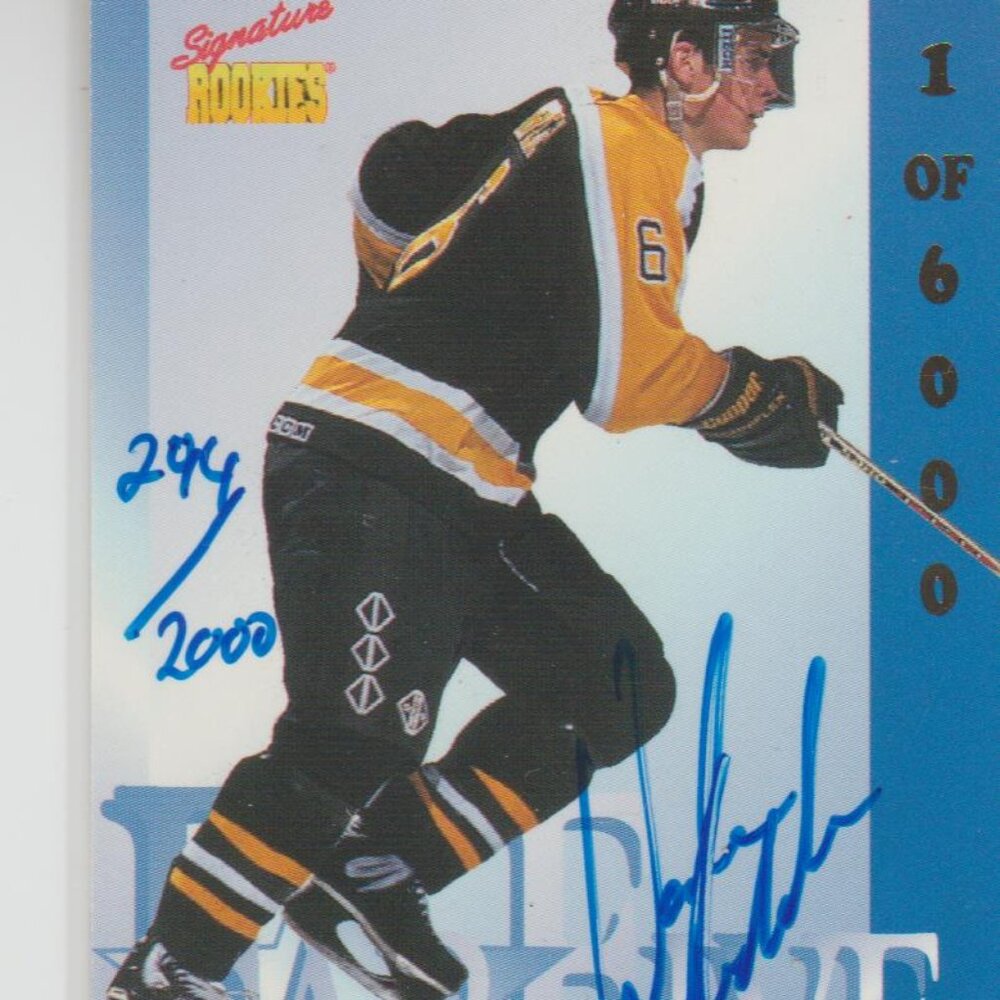 RARE Autographed Wade Redden Signature Rookies Draft Day #FF4